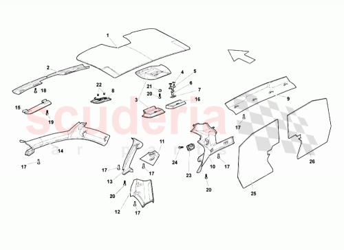 Part Diagram for Lamborghini 418868200A
