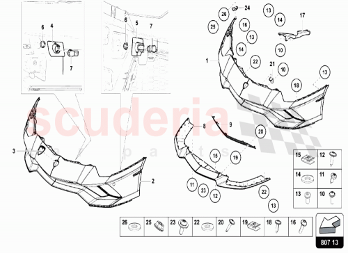 Part Diagram for Lamborghini 470807103L