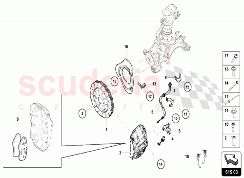 Part Diagram for Lamborghini 4S0615301B