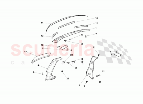 Part Diagram for Lamborghini 417868634C