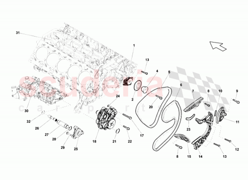 Part Diagram for Lamborghini 079109139M