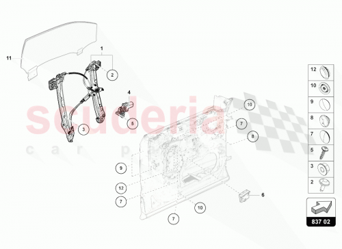 Part Diagram for Lamborghini WHT004905