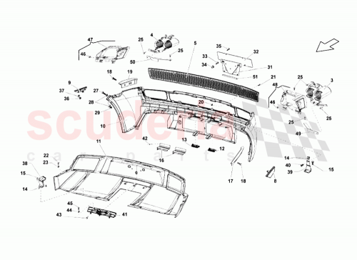 Part Diagram for Lamborghini 400807131C