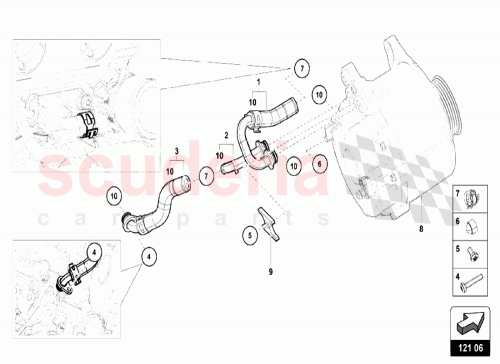 Part Diagram for Lamborghini 07L121131K