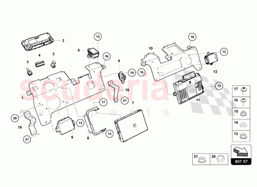 Part Diagram for Lamborghini 8K0907637C