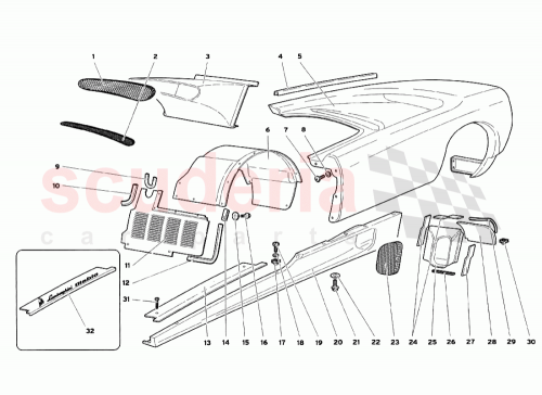 Part Diagram for Lamborghini 009410009