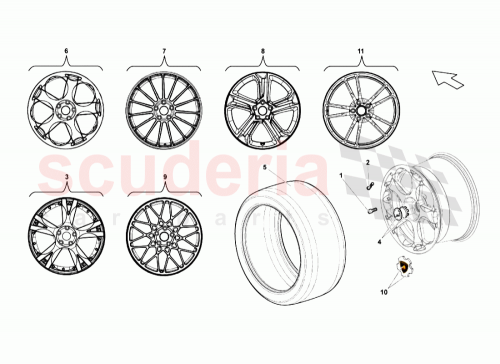 Part Diagram for Lamborghini 400601313C