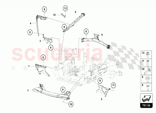 Part Diagram for Lamborghini 470813623B