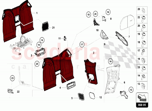 Part Diagram for Lamborghini 4T7827603