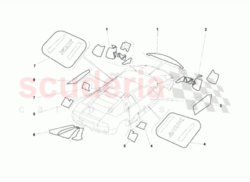 Part Diagram for Lamborghini 310147074
