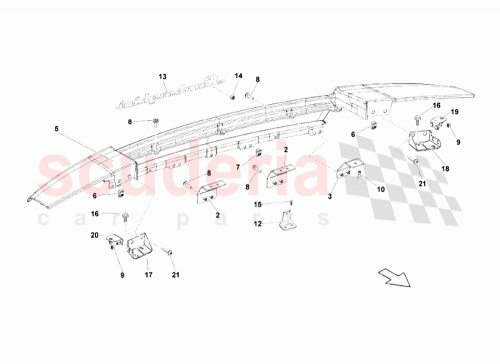Part Diagram for Lamborghini 407813541C