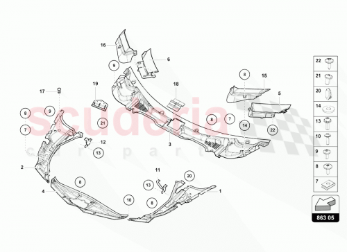 Part Diagram for Lamborghini 470810381B