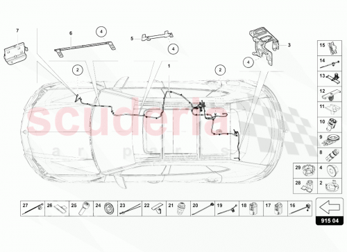Part Diagram for Lamborghini 4M0971845BQ