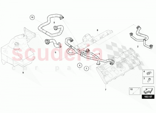 Part Diagram for Lamborghini 07L103209AB