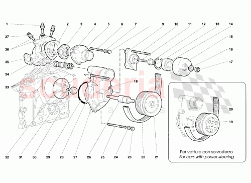 Part Diagram for Lamborghini 001734242