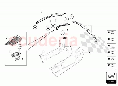 Part Diagram for Lamborghini 4T0035491