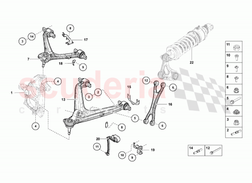 Part Diagram for Lamborghini 470407152F
