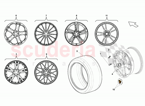 Part Diagram for Lamborghini 400601017CD