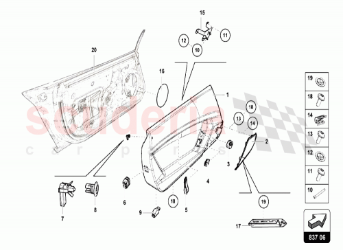 Part Diagram for Lamborghini 471867106M