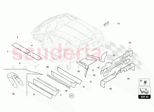 Part Diagram for Lamborghini 470863870A