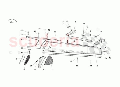 Part Diagram for Lamborghini N0154523