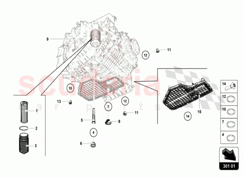 Part Diagram for Lamborghini 0BZ321359C