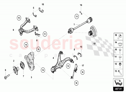 Part Diagram for Lamborghini 4E0407625E