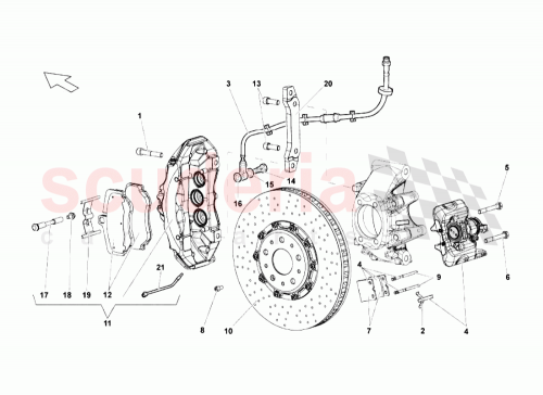 Part Diagram for Lamborghini 410615406R