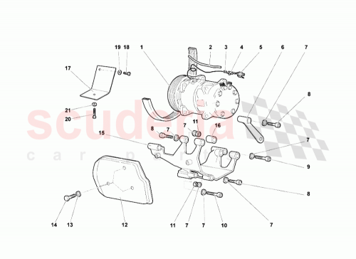Part Diagram for Lamborghini 008701032