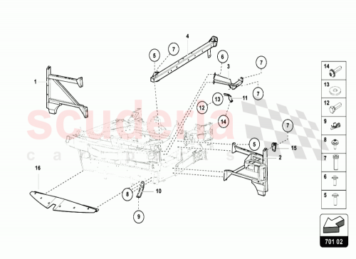 Part Diagram for Lamborghini 470807136C