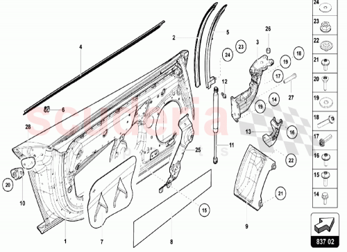 Part Diagram for Lamborghini 470831052F
