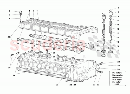 Part Diagram for Lamborghini 460132007