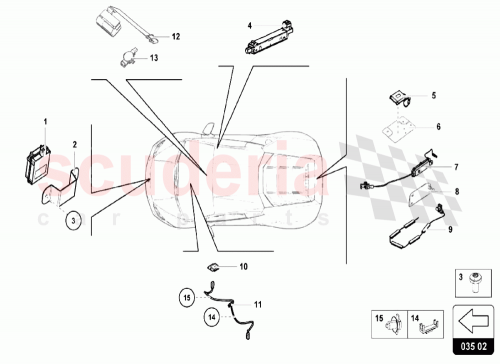 Part Diagram for Lamborghini 7L6937545