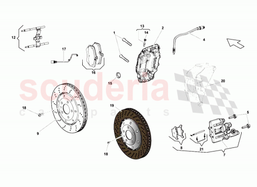Part Diagram for Lamborghini 400615406T