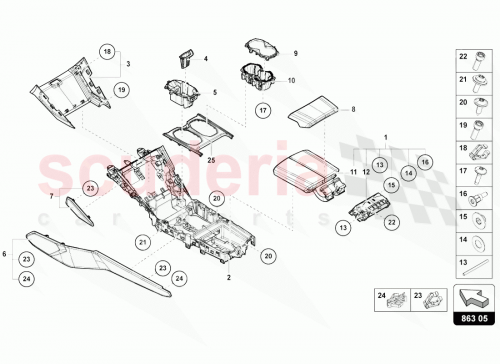 Part Diagram for Lamborghini 4ML863970AQG8