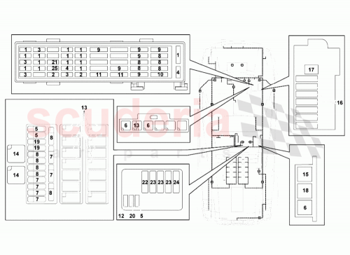 Part Diagram for Lamborghini 400971036B