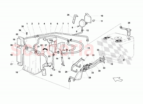 Part Diagram for Lamborghini 410906285C