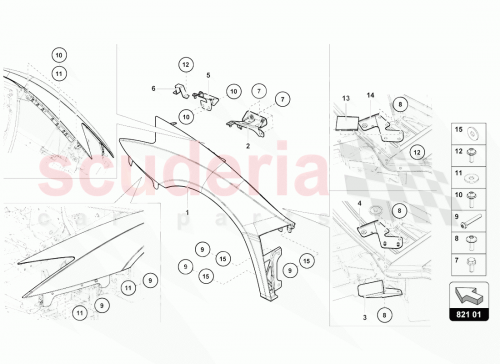 Part Diagram for Lamborghini 470823663B