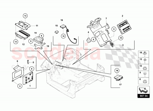 Part Diagram for Lamborghini 8E0919279