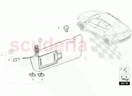 Part Diagram for Lamborghini 5G0857561B4PK