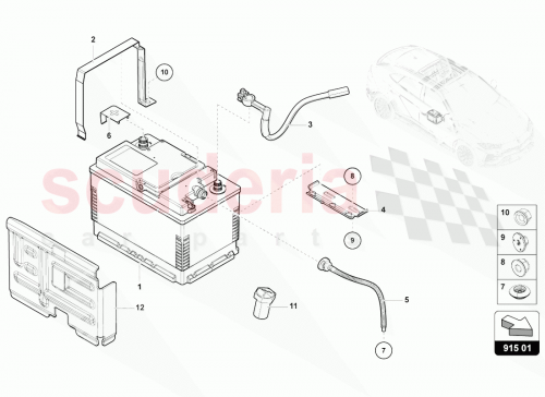 Part Diagram for Lamborghini 9Y0915105JY