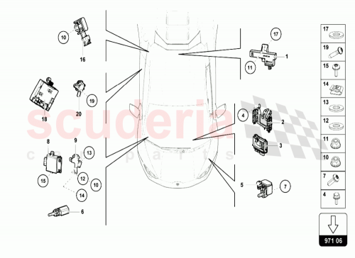 Part Diagram for Lamborghini 8K0907144M