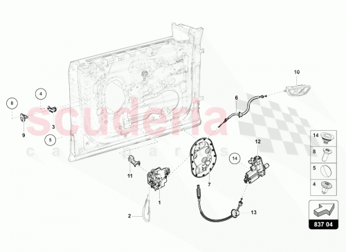 Part Diagram for Lamborghini 4K1837015K