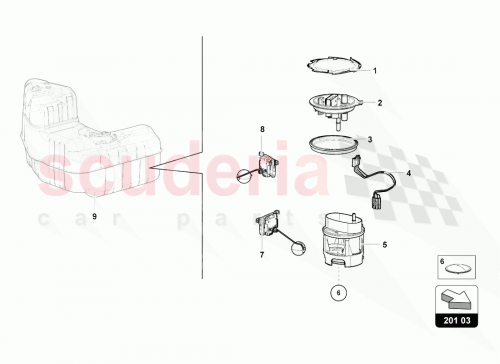 Part Diagram for Lamborghini 4S0919119