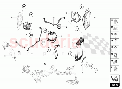Part Diagram for Lamborghini 4S0121107S