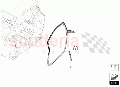 Part Diagram for Lamborghini 4T8831707D