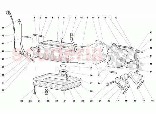 Part Diagram for Lamborghini 001832017