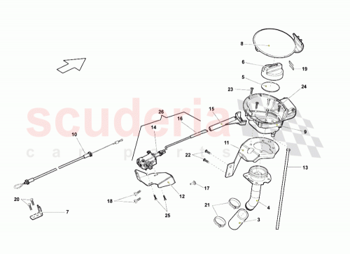 Part Diagram for Lamborghini 408201137A