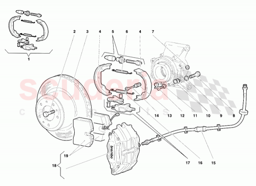 Part Diagram for Lamborghini 003230720