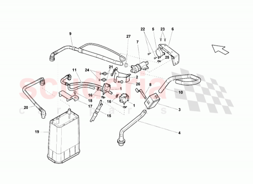 Part Diagram for Lamborghini 407201181C